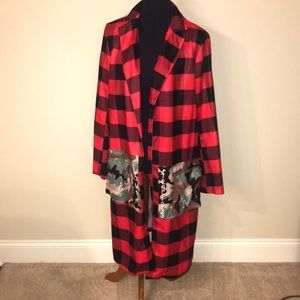 Plaid Flannel-like Jacket